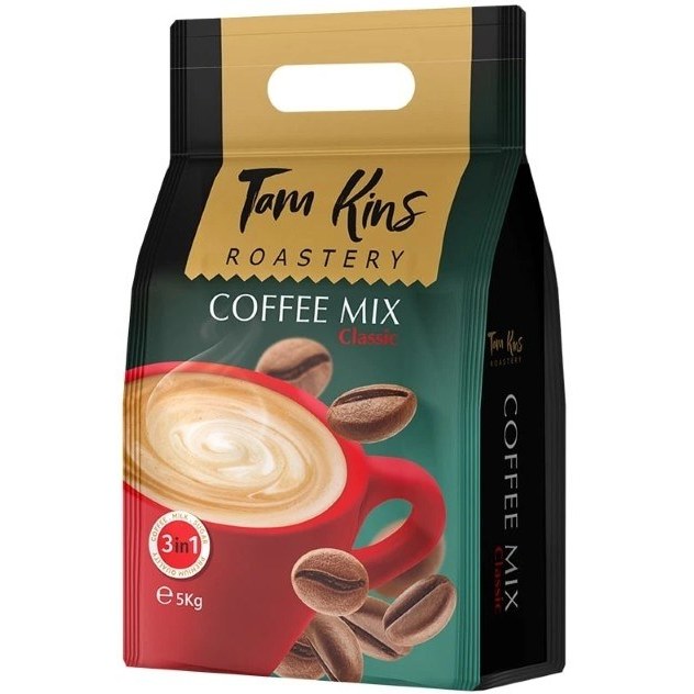 پودر کافی میکس ساده 1*3 تام کینز 5 کیلوگرمی