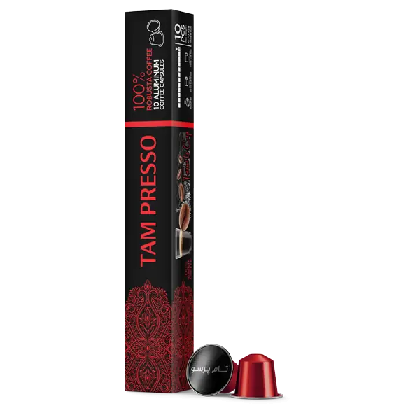 کپسول قرمز 100% روبوستا تام پرسو 10 عددی
